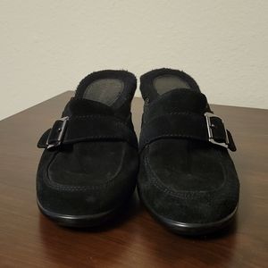 Easy Spirit Suede Leather Clogs, 7.5